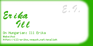erika ill business card